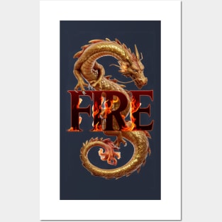 Dragon Fire Posters and Art